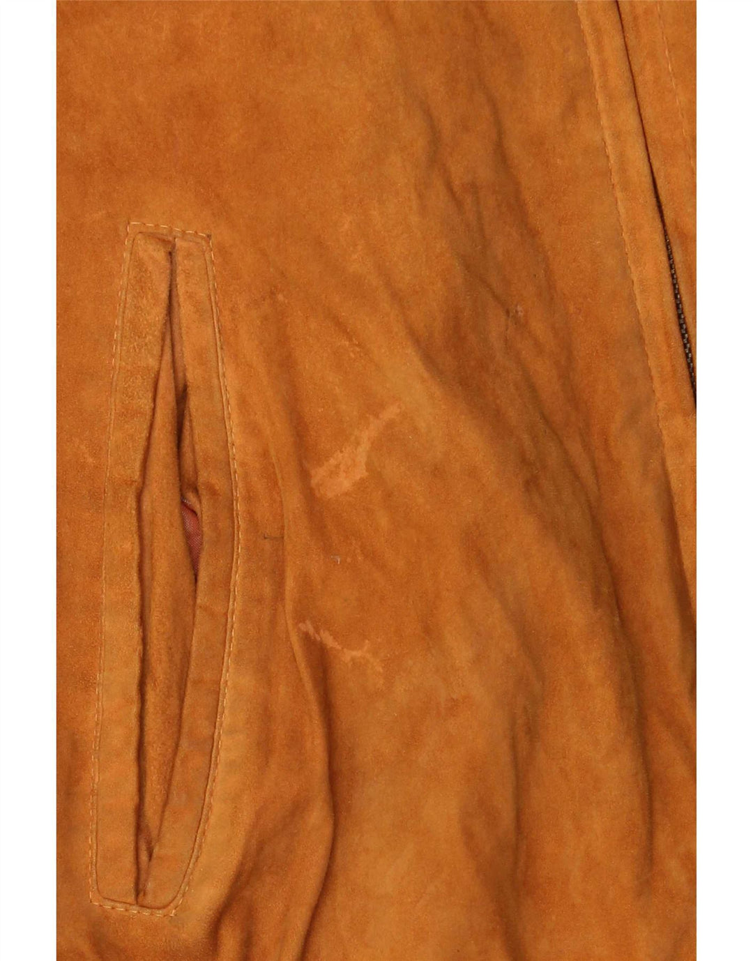 Vintage hombres ante bomber chaqueta IT 54 2XL cuero marrón