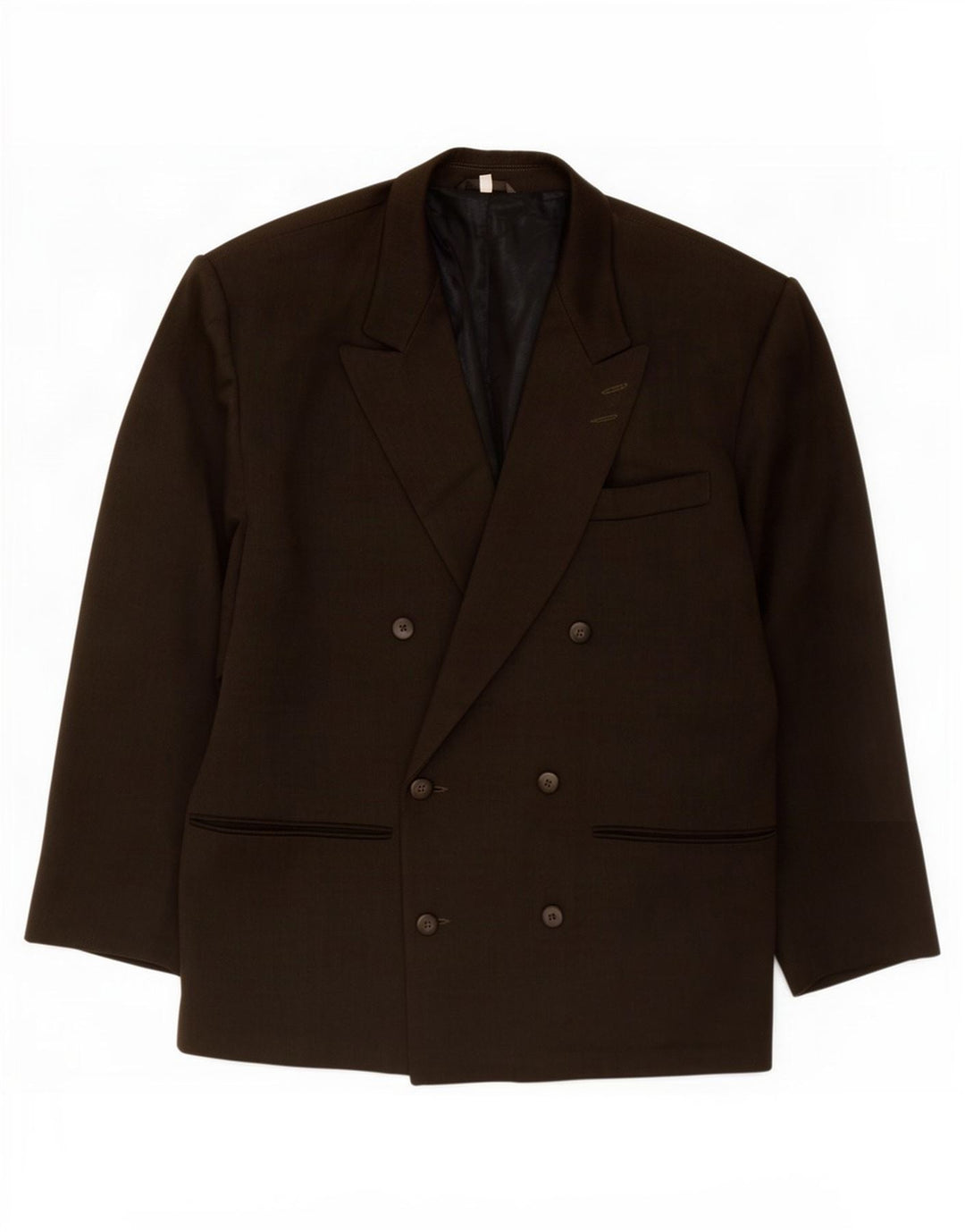 Ciao Chaqueta tipo blazer con doble botonadura para hombre IT 50 Large Grey Wool