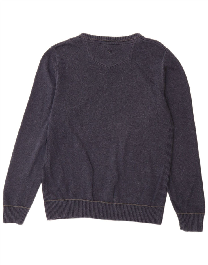 Jersey con cuello barco para hombre de Fat Face Algodón azul marino mediano