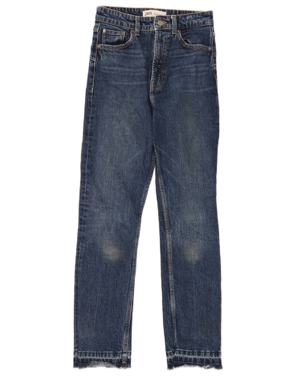 Zara Vaqueros Slim Mujer EU 34 XS W24 L28 Azul Marino