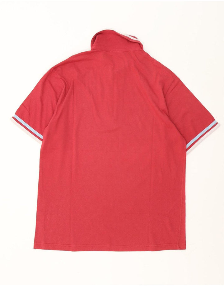 Replay Polo para hombre de algodón rojo grande