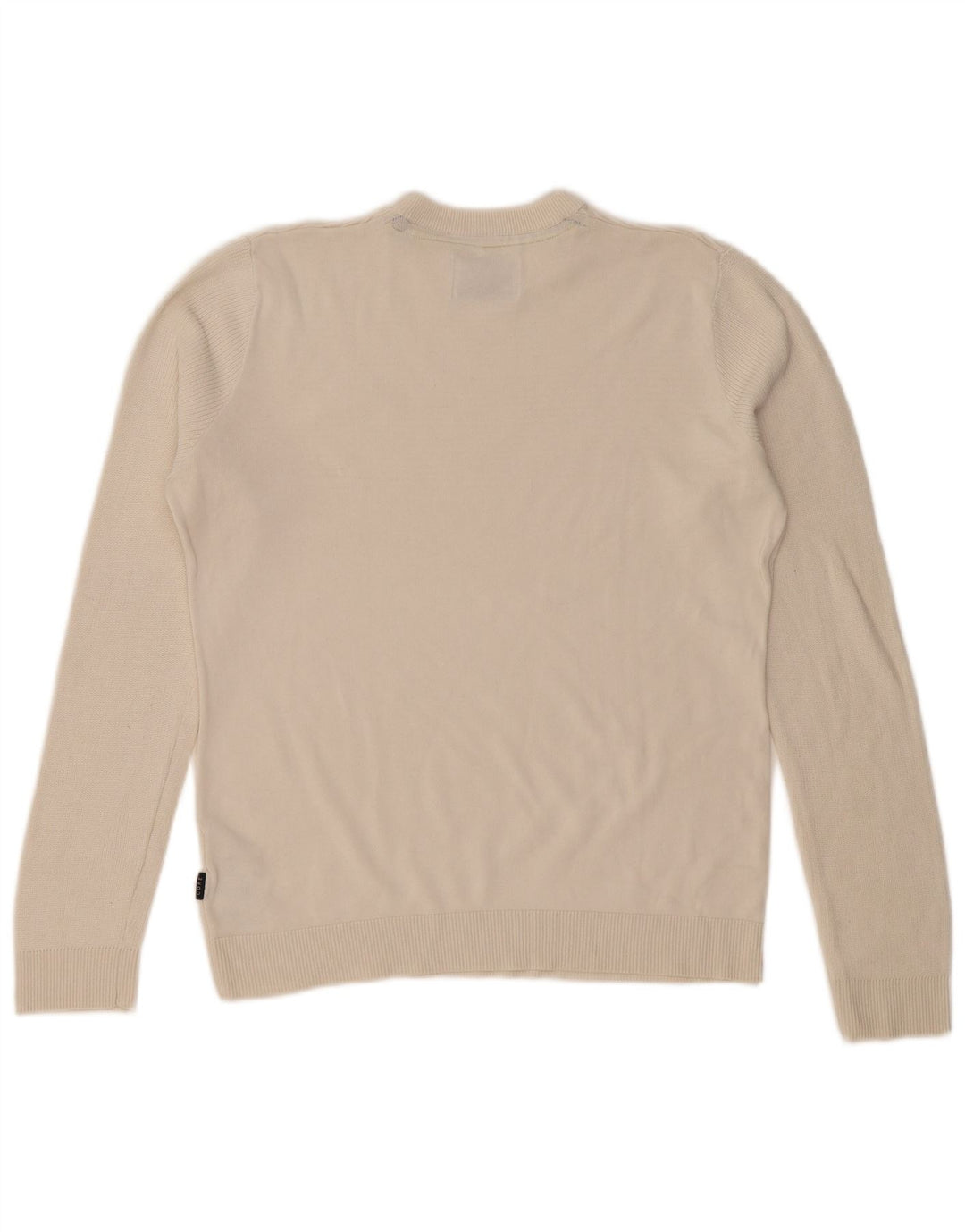 JACK & JONES Hombre Core Crew Neck Jumper Sweater Medium Off White Algodón