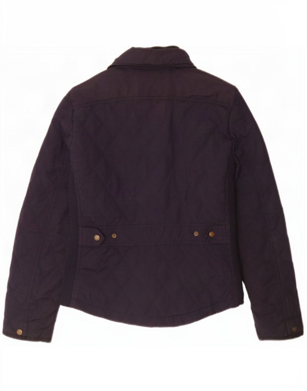 Massimo Dutti Chaqueta Acolchada Mujer UK 40 Mediana Azul Marino Poliéster
