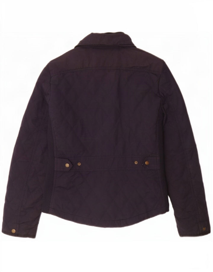 Massimo Dutti Chaqueta Acolchada Mujer UK 40 Mediana Azul Marino Poliéster