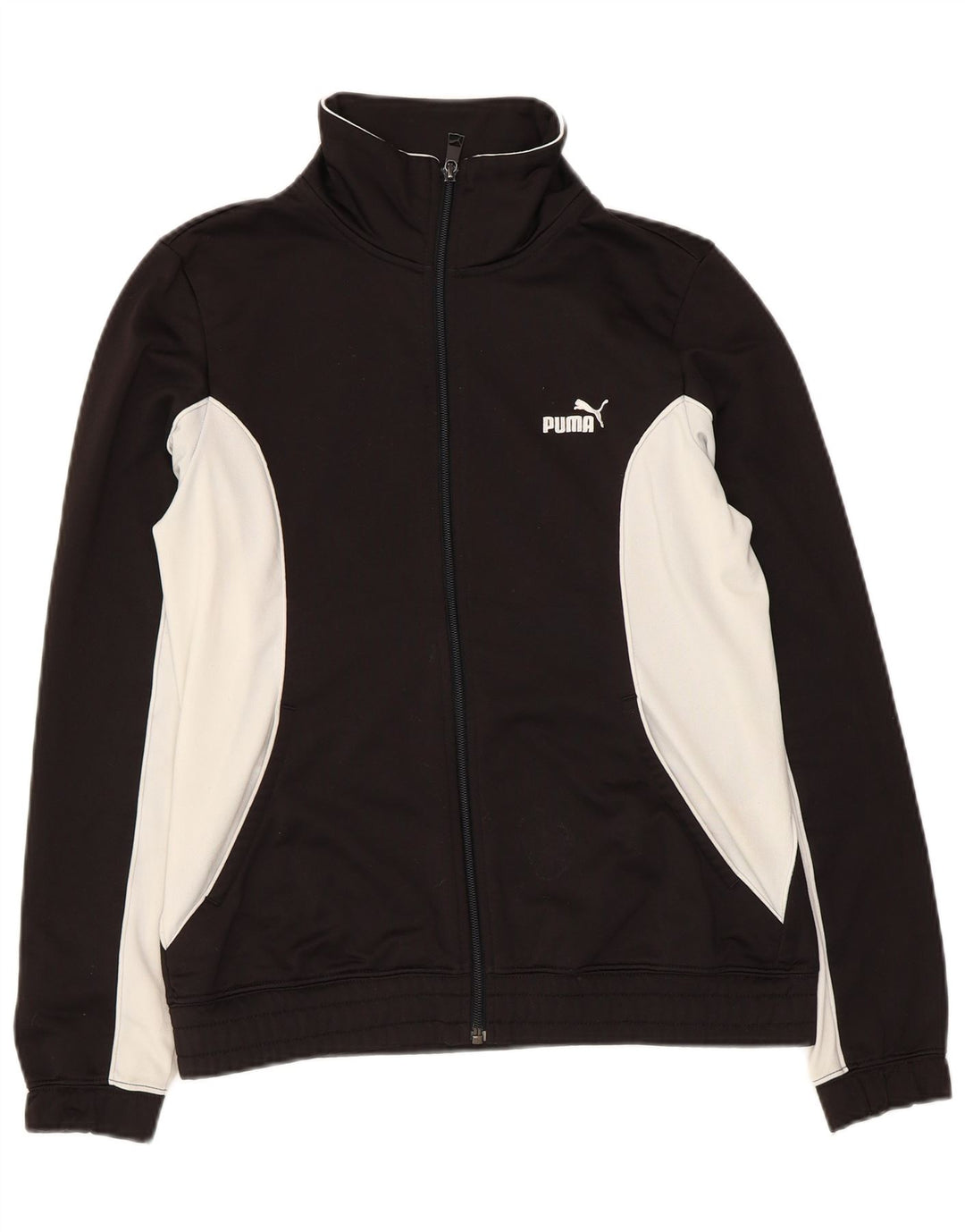 Puma - Chaqueta de chándal para mujer, talla 40, talla grande, color negro, poliéster