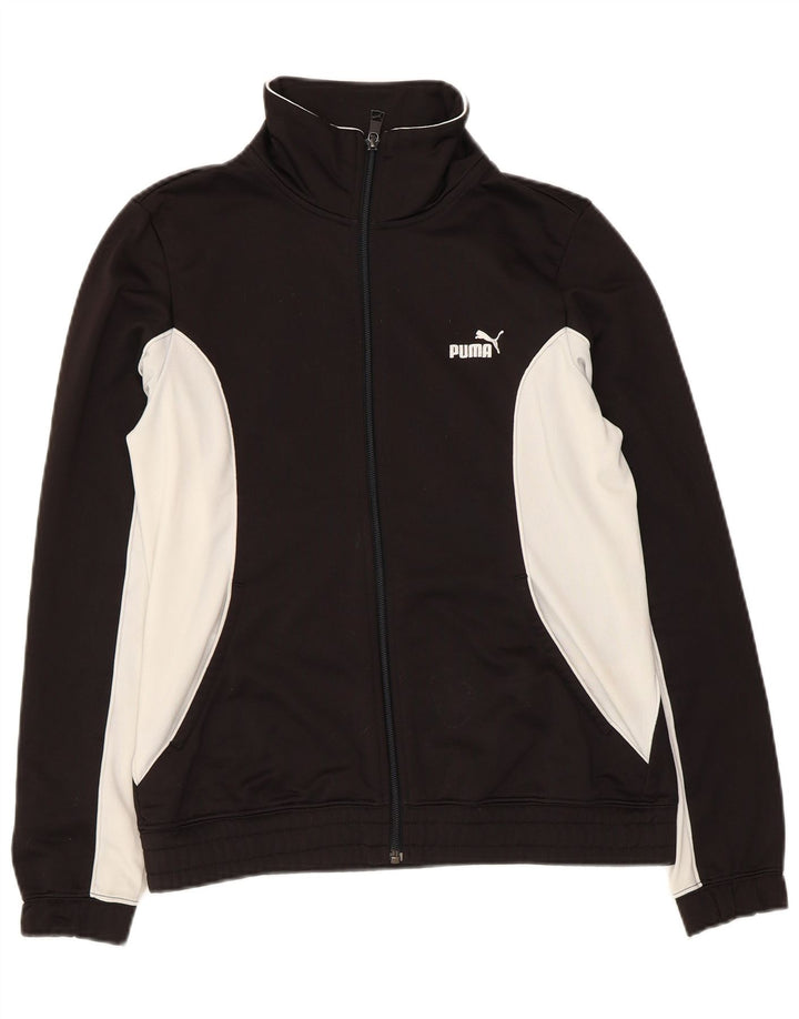 Puma - Chaqueta de chándal para mujer, talla 40, talla grande, color negro, poliéster
