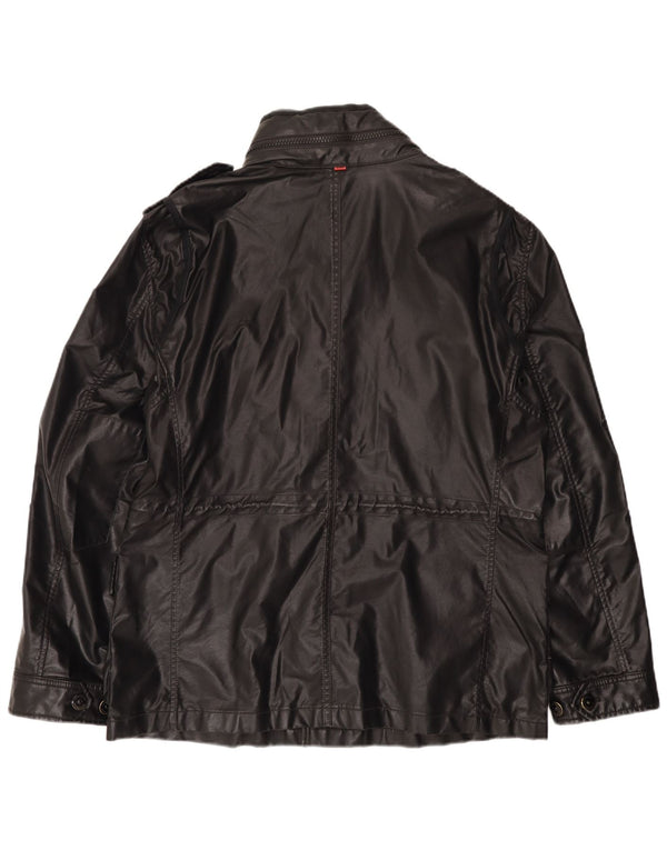 Strellson Chaqueta militar con capucha para hombre UK 42 XL Negro