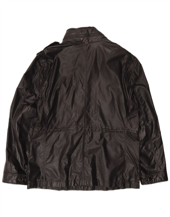 Strellson Chaqueta militar con capucha para hombre UK 42 XL Negro