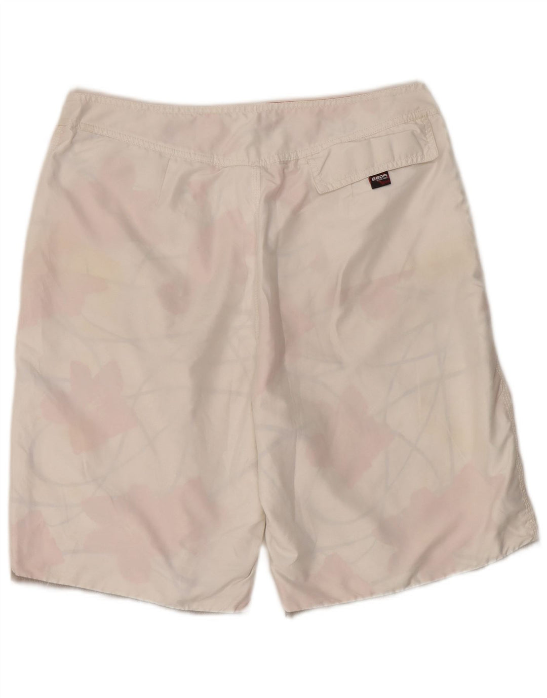 Bañador reversible para hombre Bear, poliéster blanco mediano