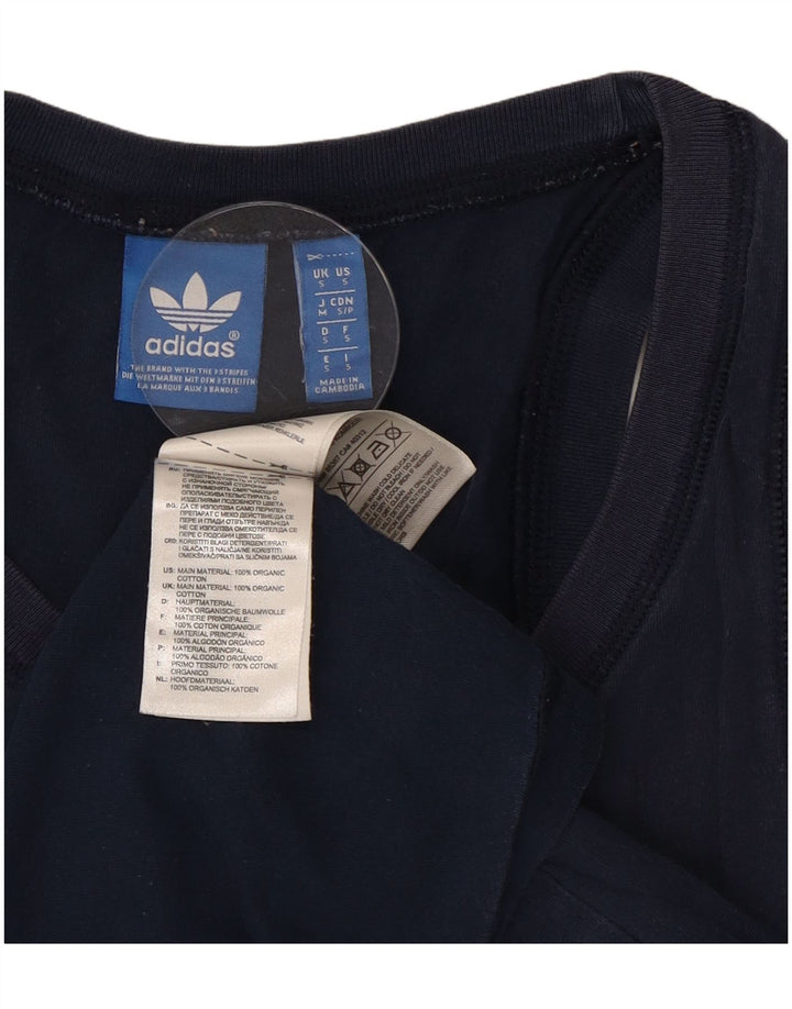 Adidas Hombre Graphic Vest Top Pequeño Algodón Azul Marino