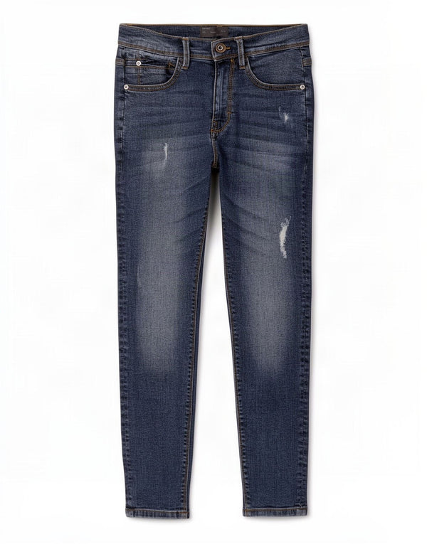 Zara Jeans ajustados desgastados para hombre EU 38 Small W30 L26 Algodón azul
