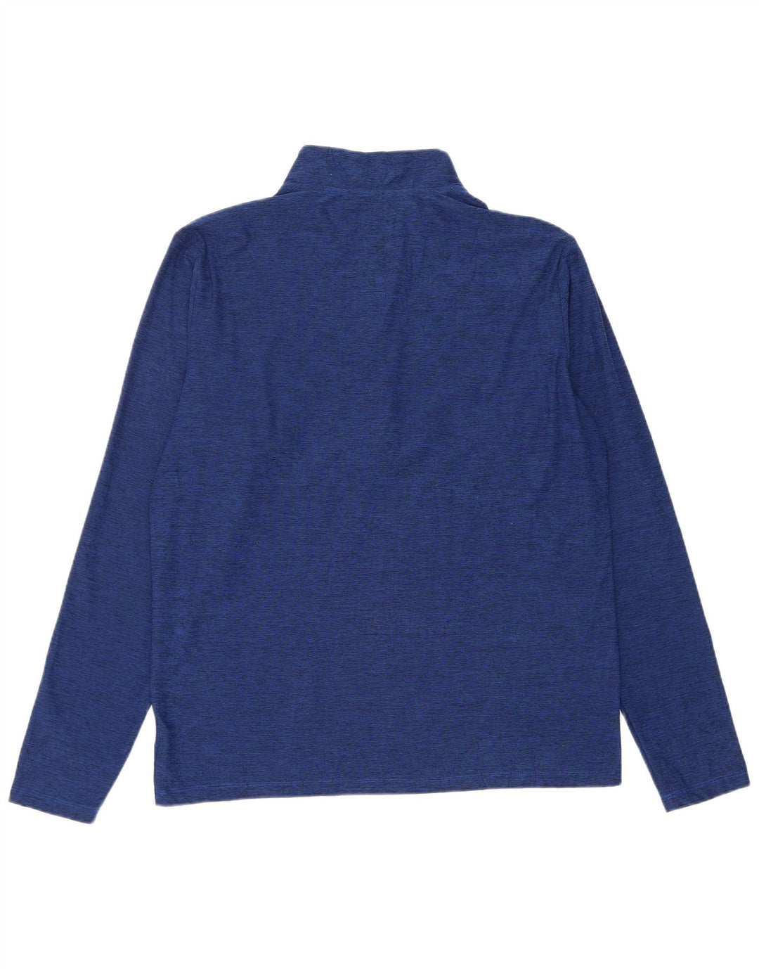 New Balance Hombre Zip Neck Jersey Chándal Top Grande Azul Moteado