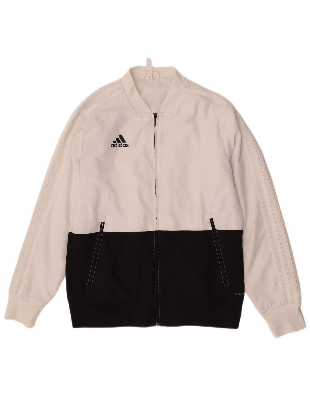 Adidas Hombre Chándal Top Jacket Medium Blanco Colorblock Poliéster