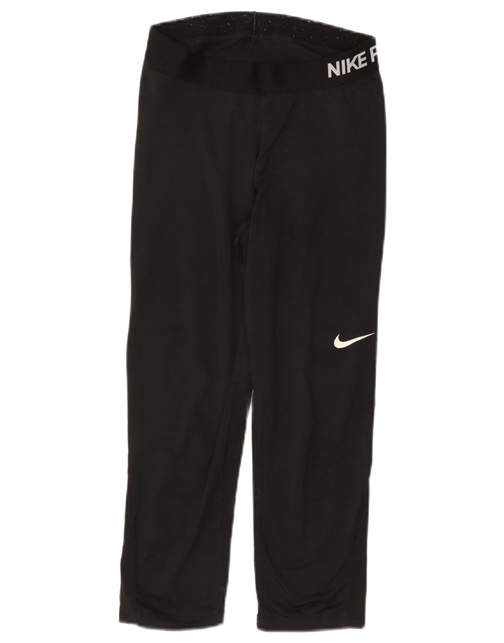 Nike Pantalones de chándal gráficos para mujer UK 44 Mediano Negro Poliéster