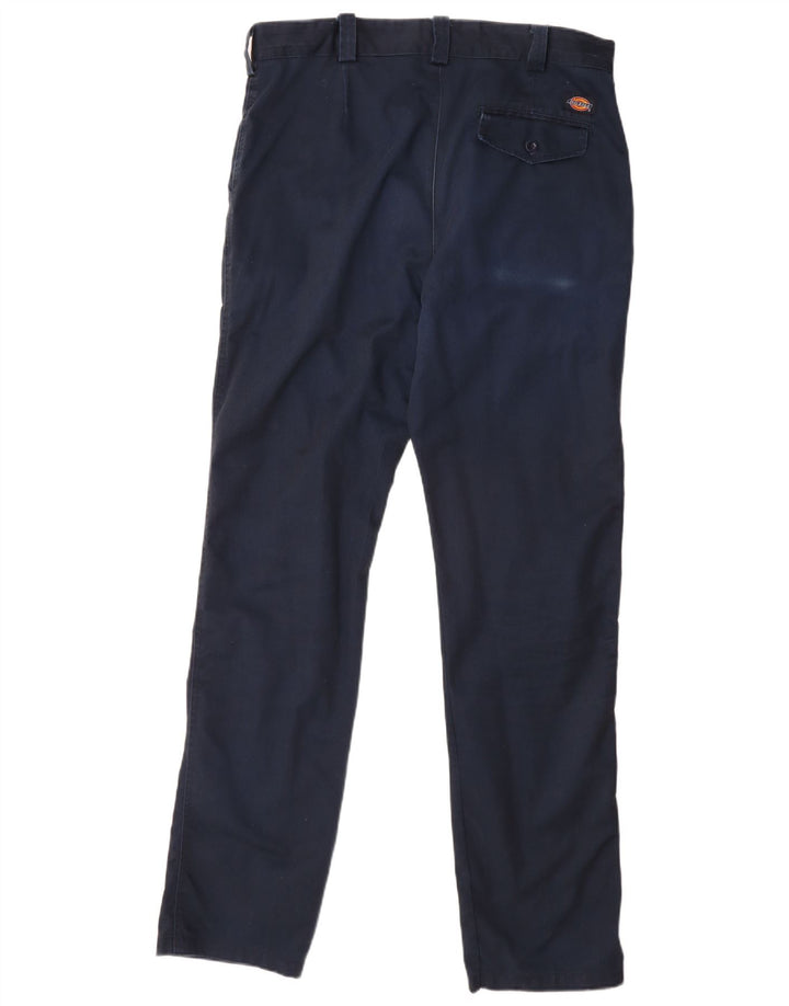 Dickies Pantalón chino recto para hombre W36 L33 Poliéster azul marino