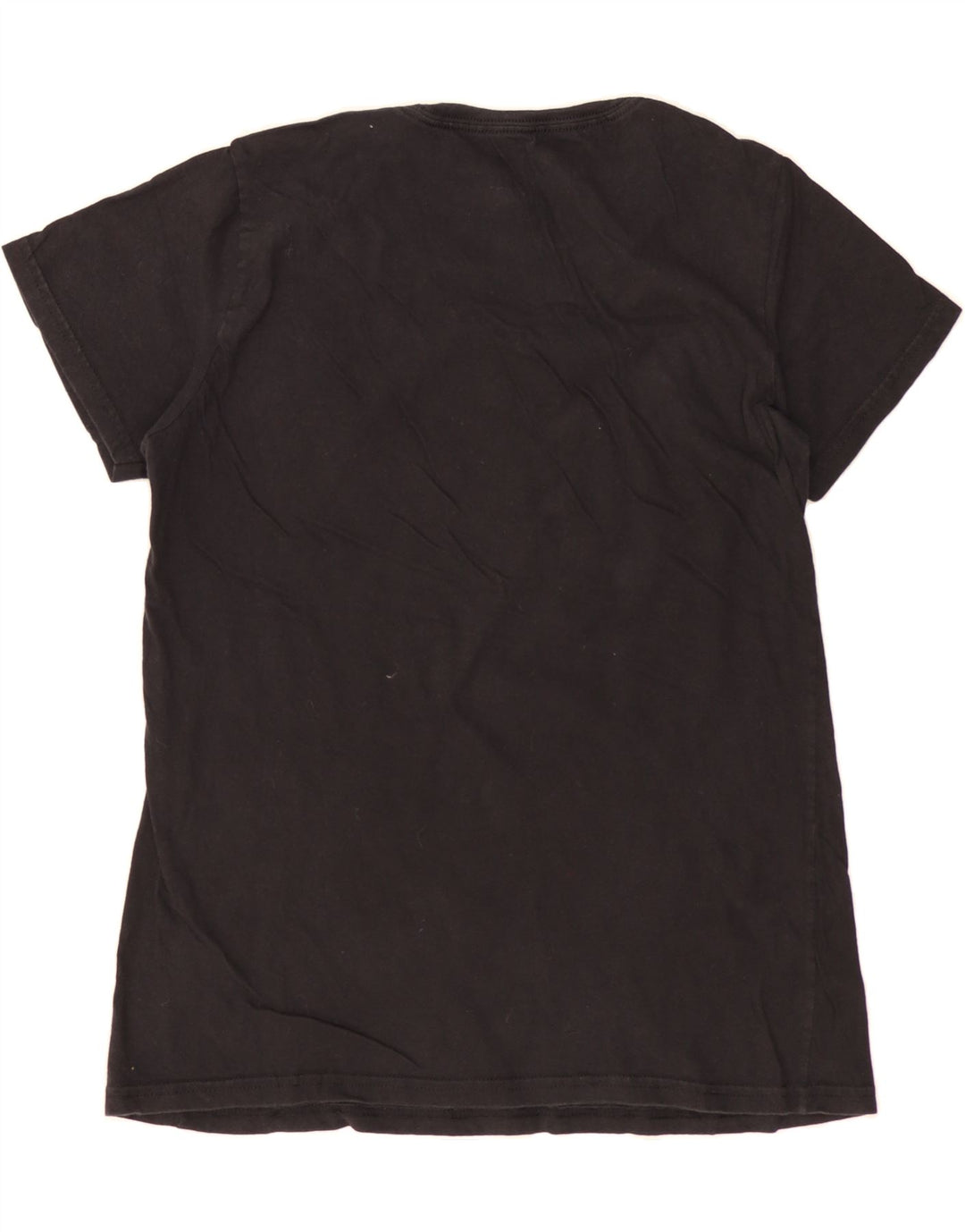 ADIDAS Womens Graphic T-Shirt Top UK 14 Medium Black Vintage Adidas and Second-Hand Adidas from Messina Hembry 
