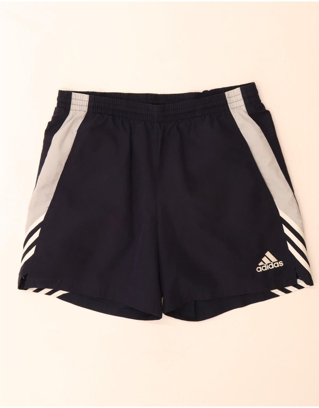 Adidas - Pantalones cortos deportivos para hombre, talla grande, color azul marino, poliéster
