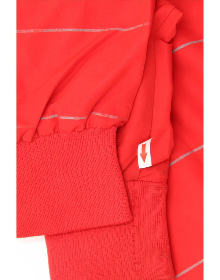 Nike Boys Graphic Chándal Top Chaqueta 13-14 años XL Poliéster a Rayas Rojas