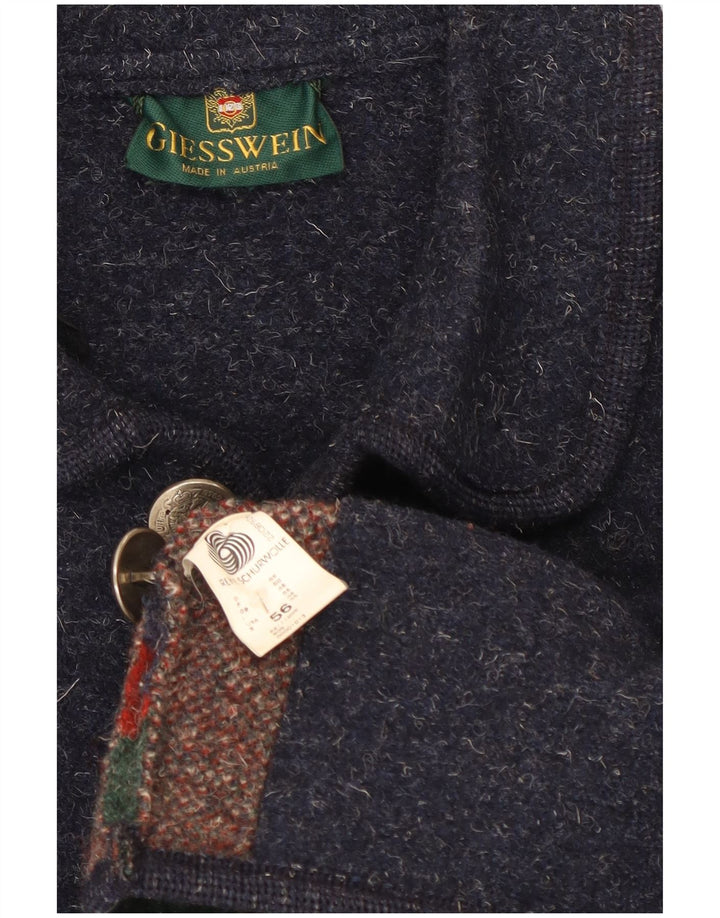 Giesswein Chaqueta tipo blazer de 5 botones para hombre EU 56 3XL Azul marino Lana Fair Isle