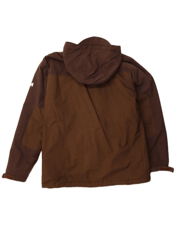 HELLY HANSEN Chaqueta utilitaria con capucha para hombre UK 42 XL Marrón Poliéster