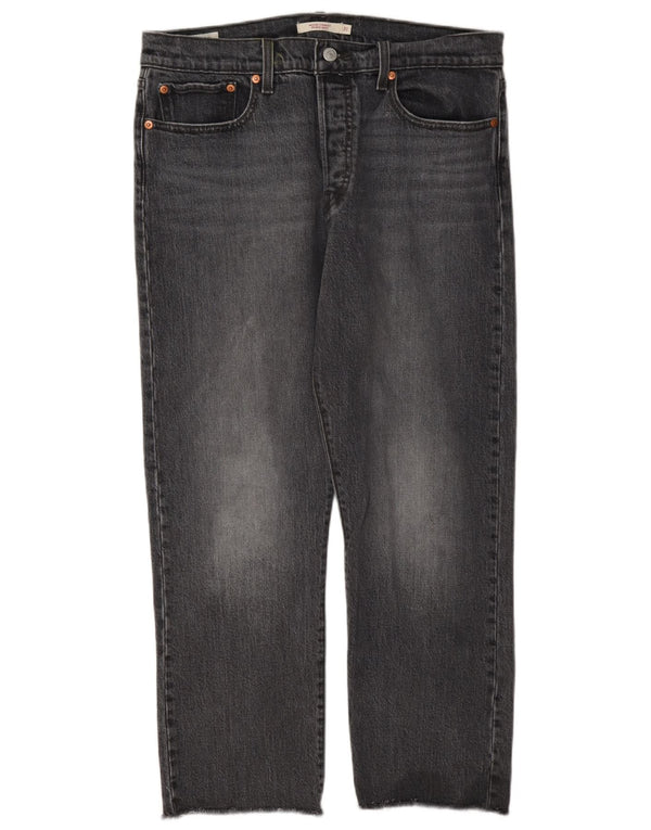 Vaqueros Levi's Wedgie Rectos Mujer W31 L26 Algodón Gris