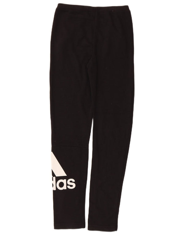 Adidas - Pantalón de chándal gráfico para niña, 13-14 años, algodón negro