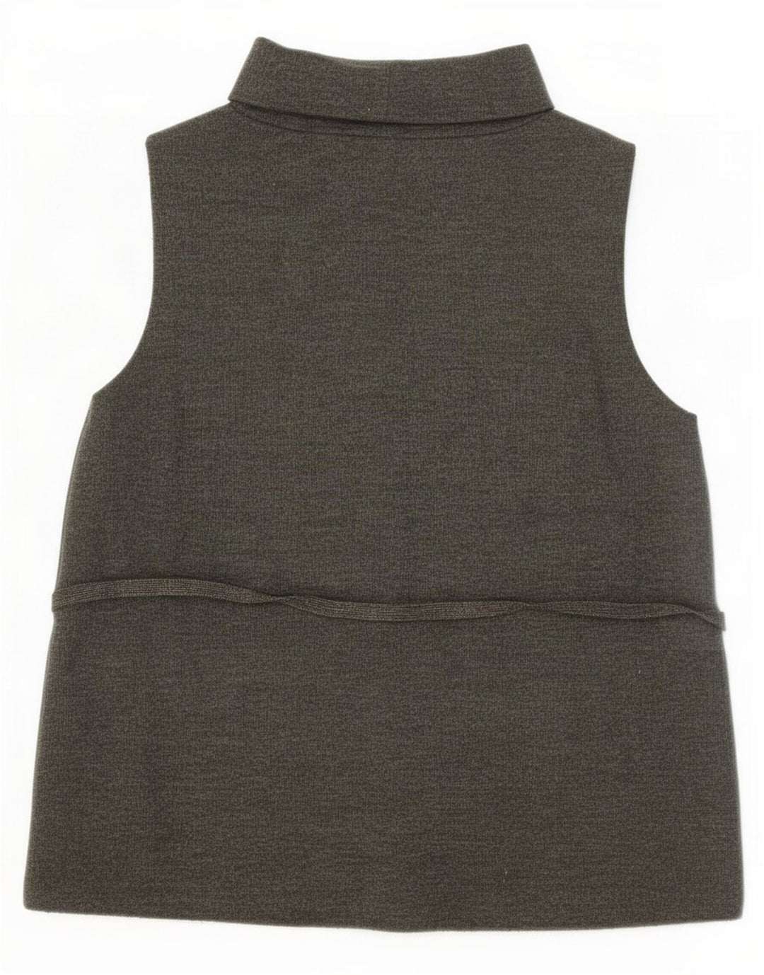 Zara Mujer Chaleco Top Reino Unido 44 Grande Caqui Algodón