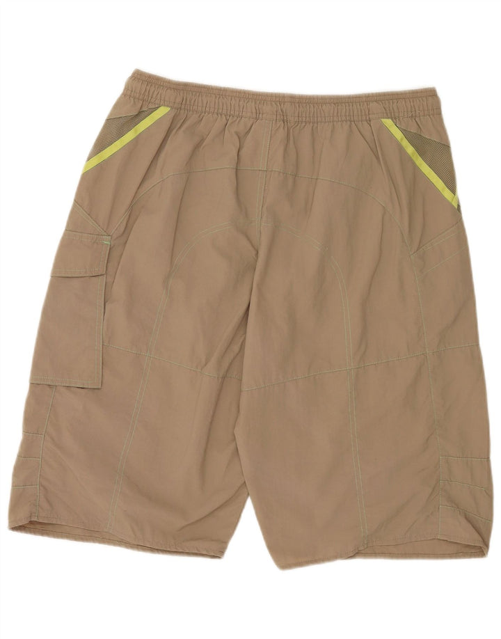 Adidas Mens Graphic Bañador Shorts Grande Caqui Nylon
