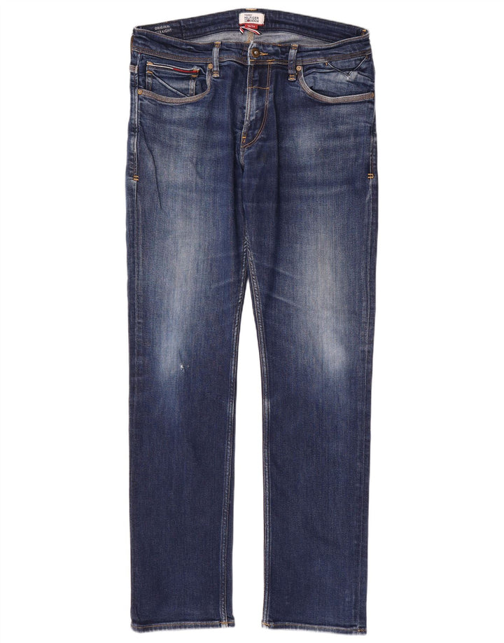 Tommy Hilfiger Vaqueros rectos para hombre W36 L34 Algodón azul