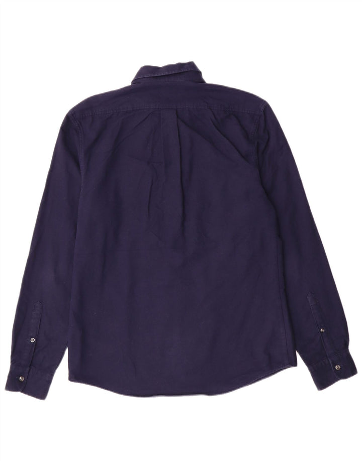 Camisa Reiss Hombre Small Azul Marino Algodón