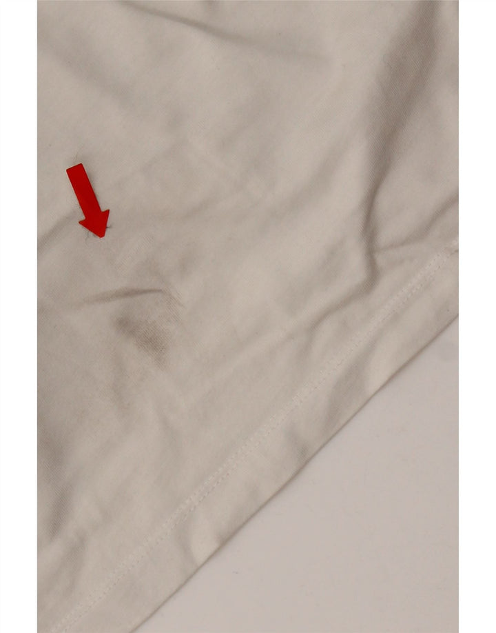 Timberland - Camiseta ajustada para hombre, talla grande, algodón blanco