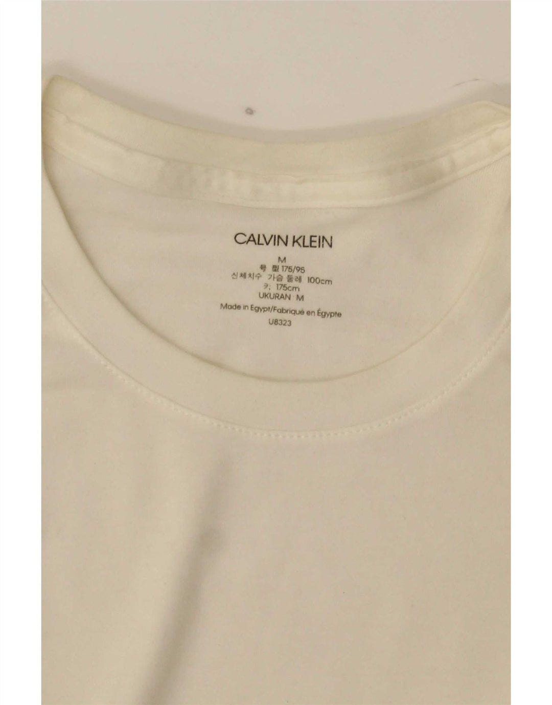 Calvin Klein Jeans Hombre Top Manga Larga Medio Blanco
