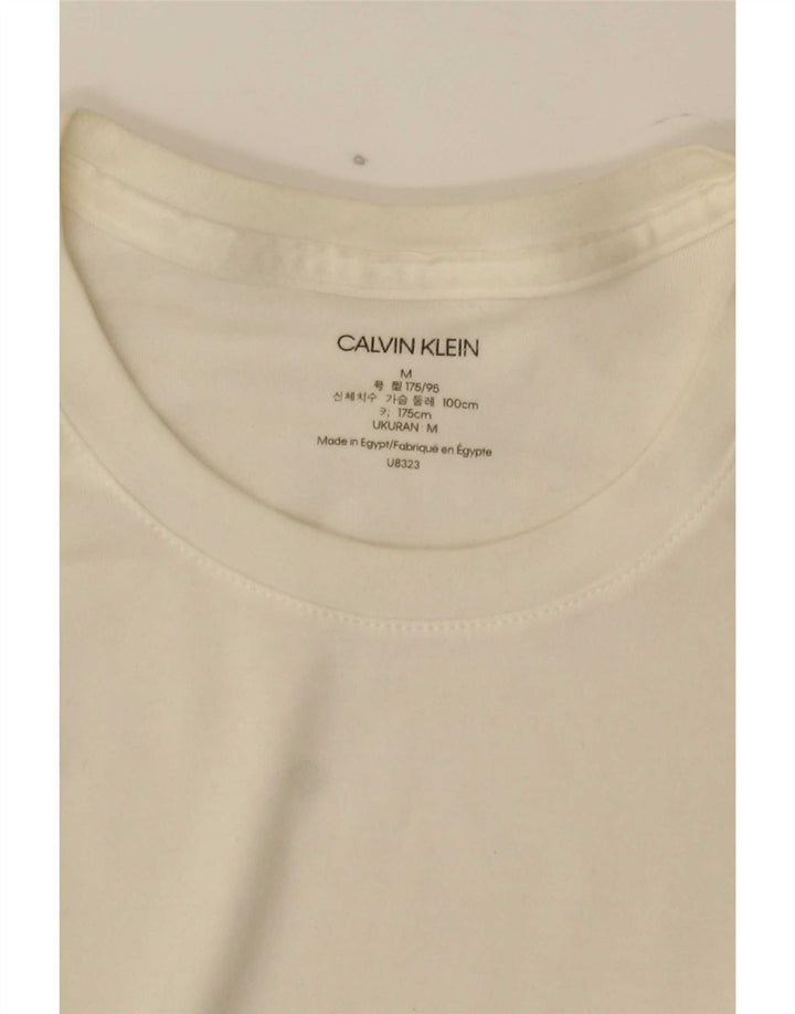 Calvin Klein Jeans Hombre Top Manga Larga Medio Blanco