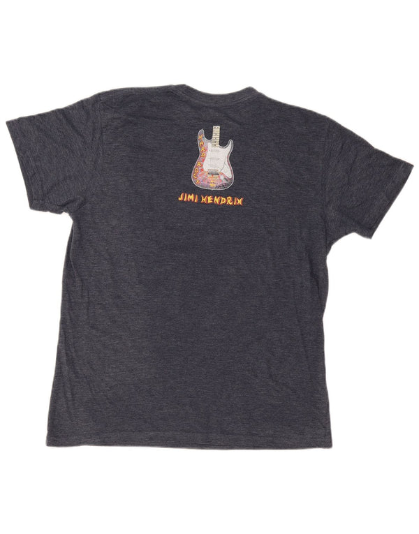 Hard Rock Cafe Hombres London Graphic Camiseta Top Grande Azul Marino Algodón