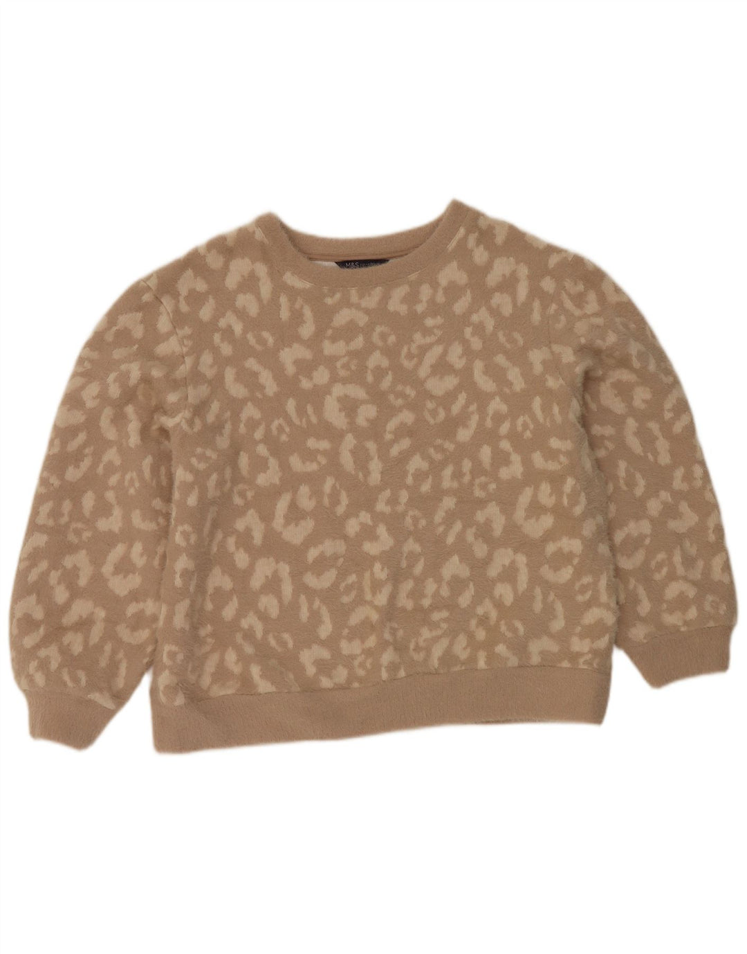 Marks & Spencer Suéter de Cuello Redondo para Mujer UK 44 Marrón Medio