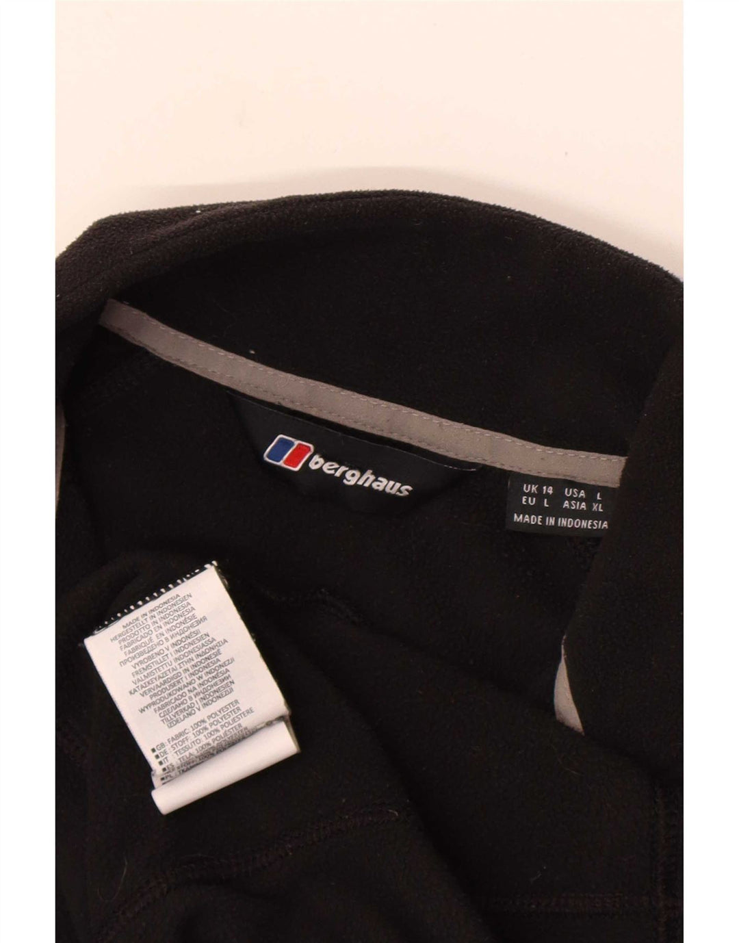 Berghaus Chaqueta polar para mujer UK 44 Grande Poliéster negro