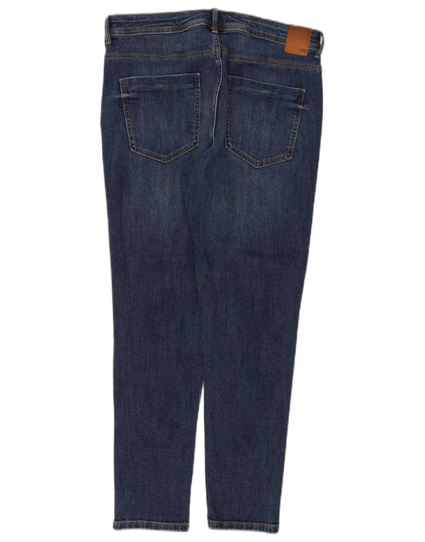 Zara Vaqueros pitillo para mujer EU 42 Large W32 L28 Algodón azul