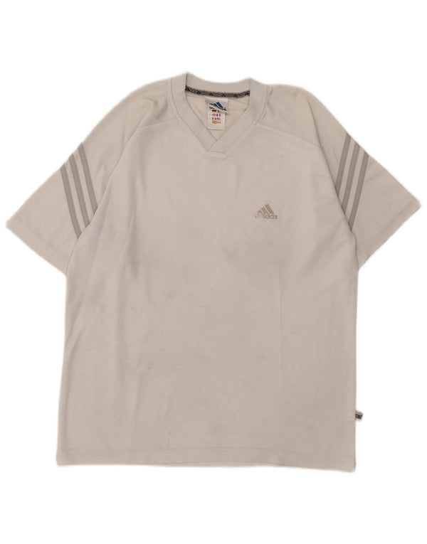 Adidas Camiseta Hombre Top UK 38/40 Gris Medio Poliéster