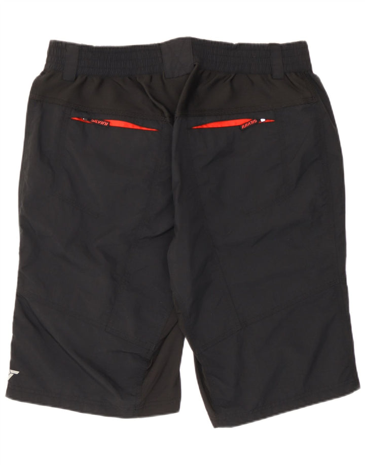 Silvini Pantalones Cortos Para Hombre Grande W34 Poliéster Negro