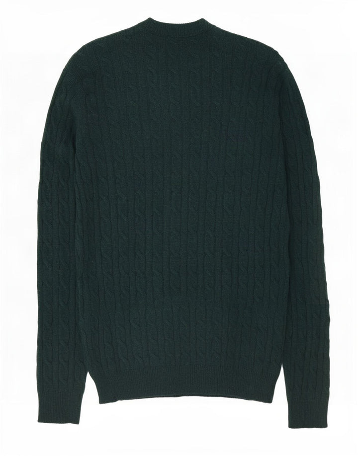 Jack Wills Jersey De Cuello Redondo Para Hombre De Lana Verde Grande
