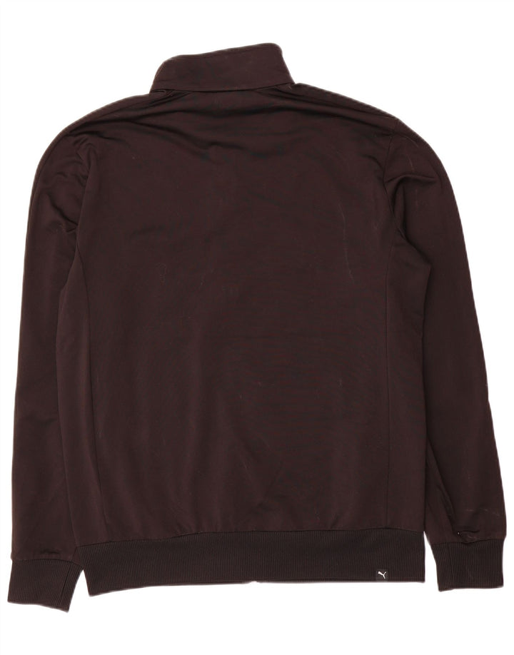 Puma Chaqueta de chándal gráfica para hombre Poliéster negro mediano
