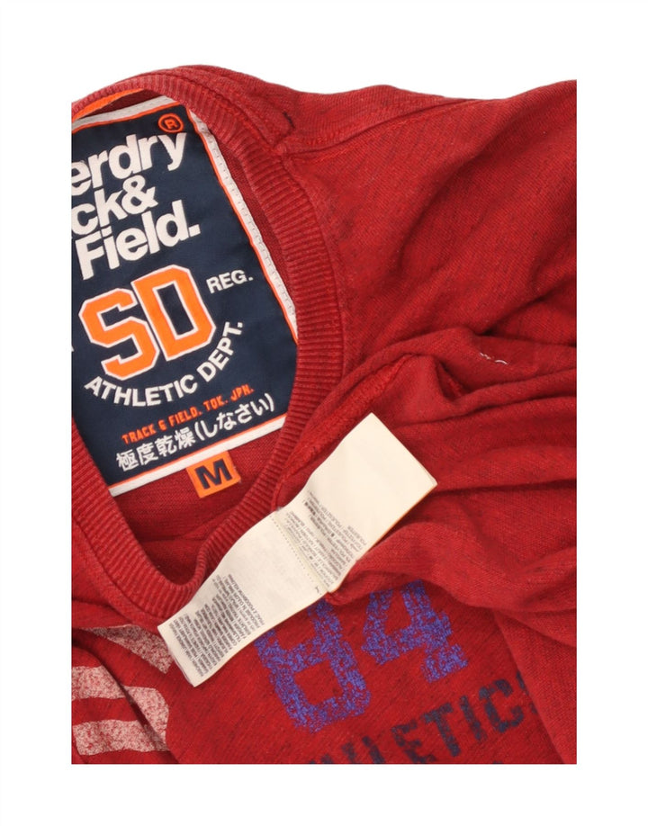 Superdry Camiseta Gráfica De Algodón Rojo Medio Para Hombre