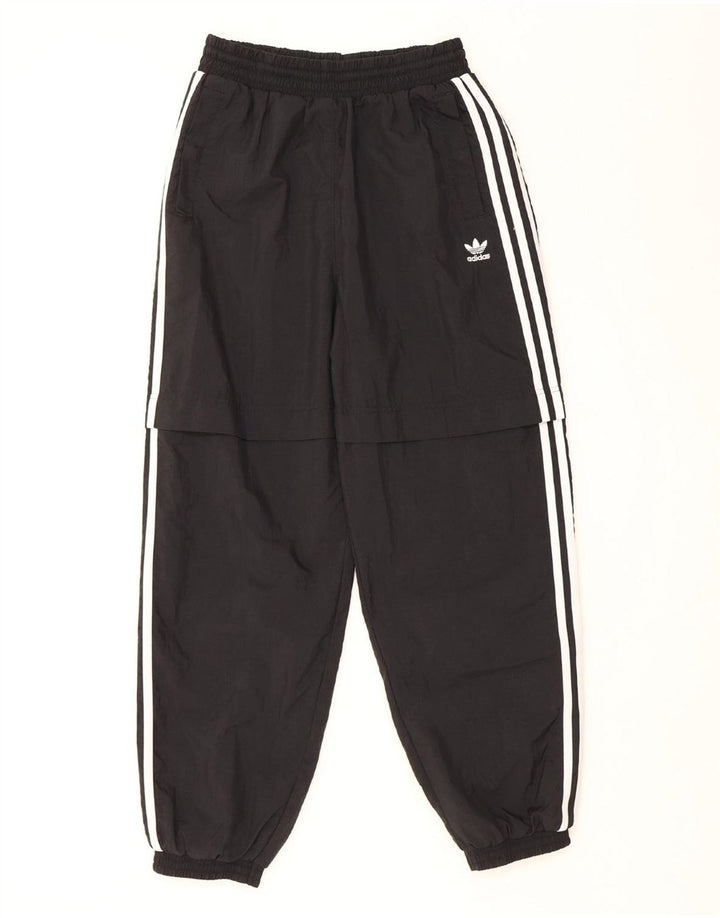 ADIDAS Pantalones de chándal para mujer Joggers UK 12 Mediano Negro Poliamida