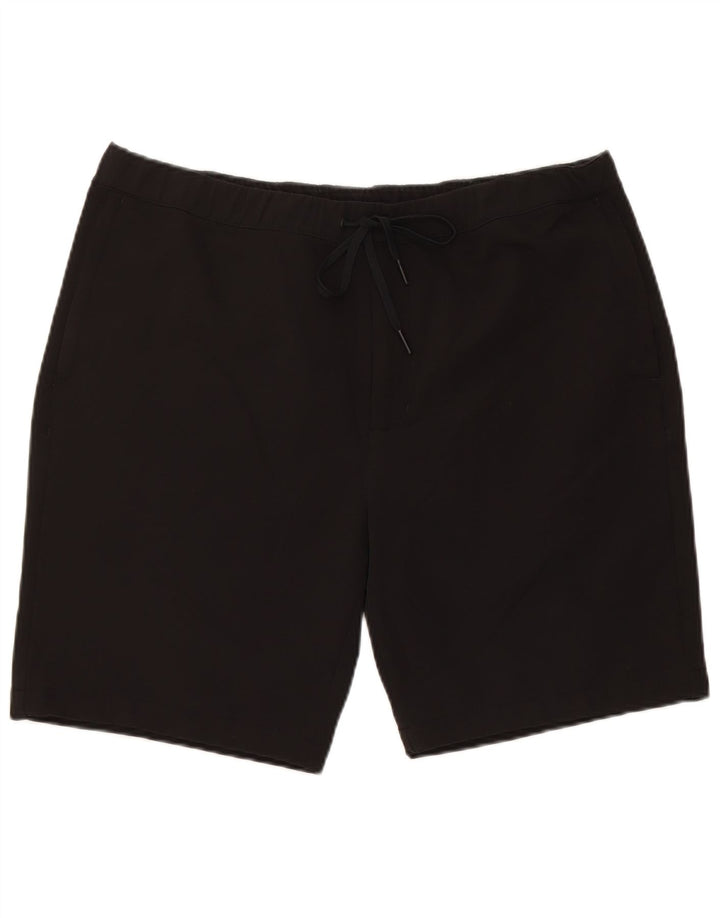 Rohan - Pantalones cortos deportivos para hombre, talla grande, nailon negro