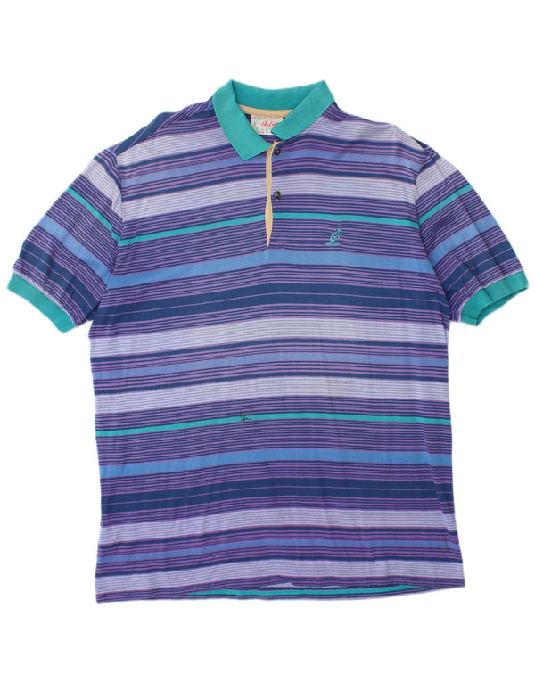 AUSTRALIAN L'ALPINA Polo de rugby para hombre IT 52 Grande multicolor a rayas