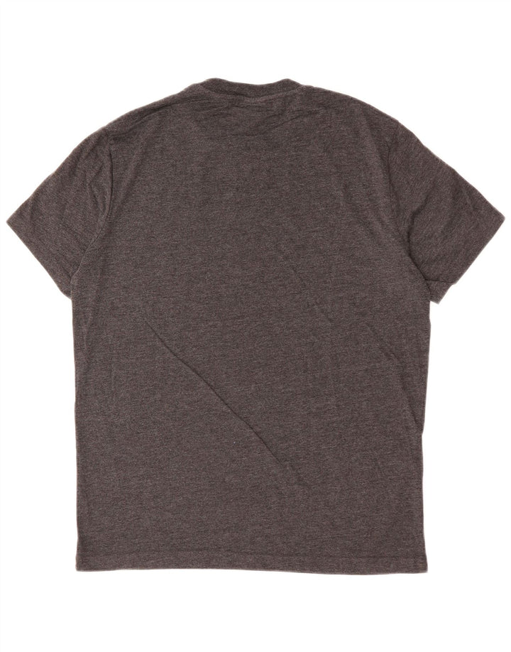 CHAMPION Camiseta gráfica para hombre Top mediano negro moteado