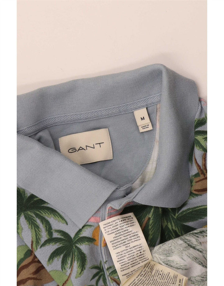Gant Polo Hawaiano De Algodón Azul Medio | Hombre