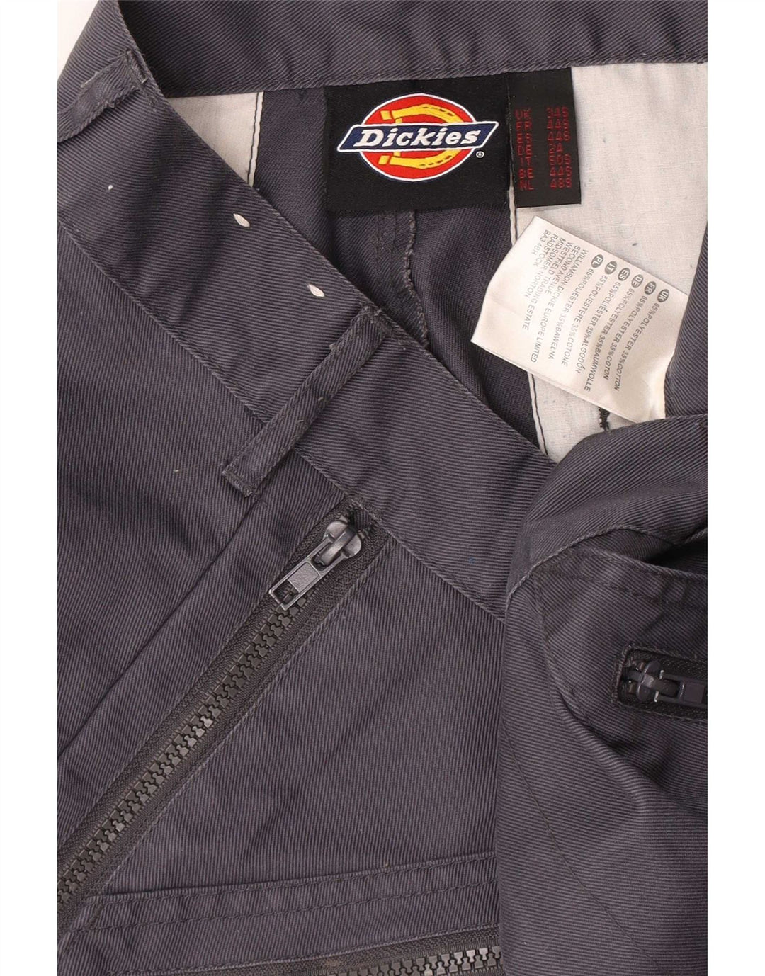 Dickies Pantalones cargo rectos para hombre W34 L29 Poliéster azul marino
