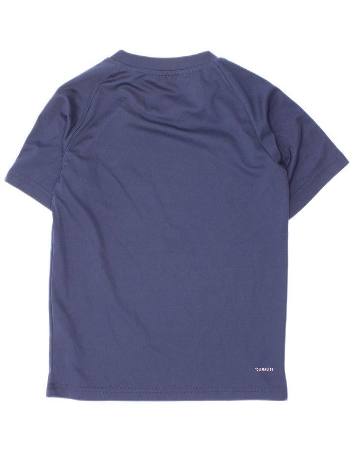 Adidas Chicos Climalite Camiseta Top 7-8 Años Azul Marino Poliéster