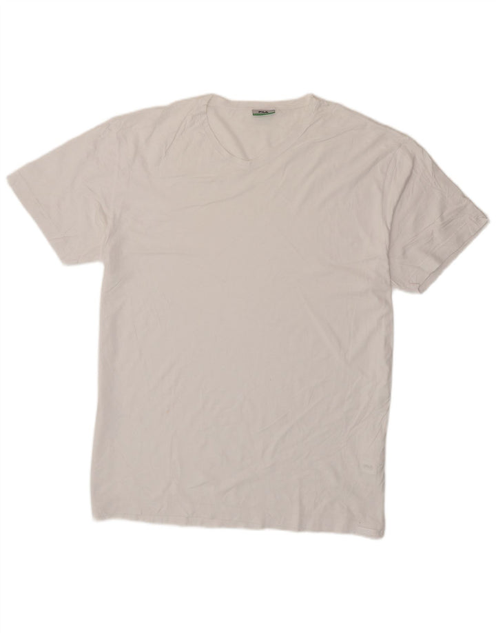 Fila Camiseta Hombre Top 2XL Algodón Blanco